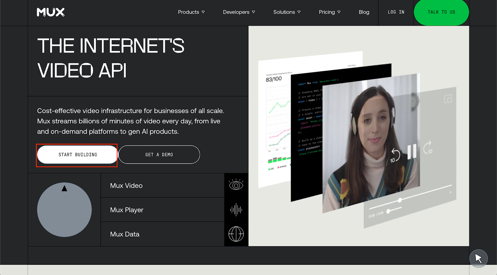 mux extension website no code app builder